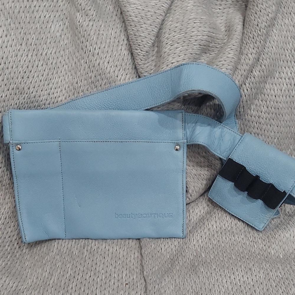 Light Blue Beauty Boutique Belt Bag